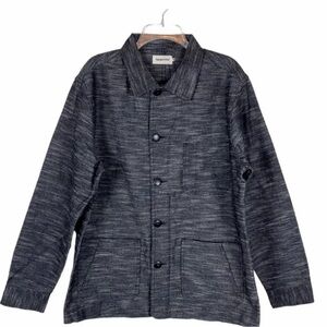 Taylor Stitch Ojai chore jacket in black gray cross dye